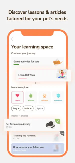 Manage your Cat's medications and request refills